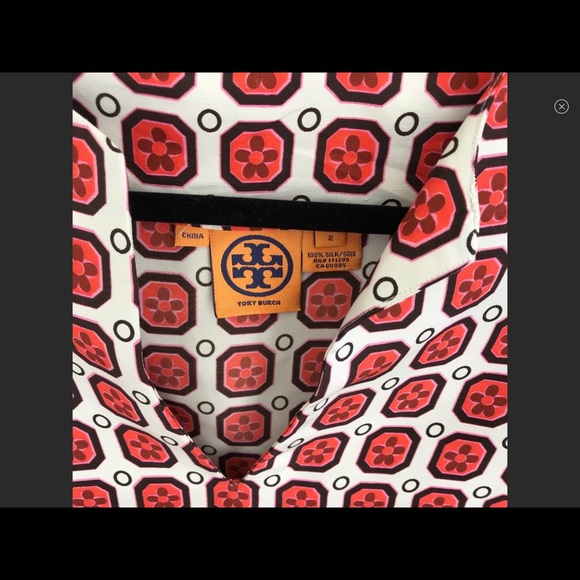 Rare Tory Burch Printed Silk Shift Dress! - Picture 2 of 4